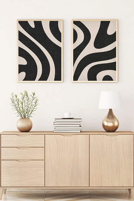 Wallity Huhu203 Cuadros Decorativos Enmarcados de 50 x 70 cm (2 Piezas) Wallity Huhu203 Cuadros Decorativos Enmarcados de 50 x 70 cm (2 Piezas)